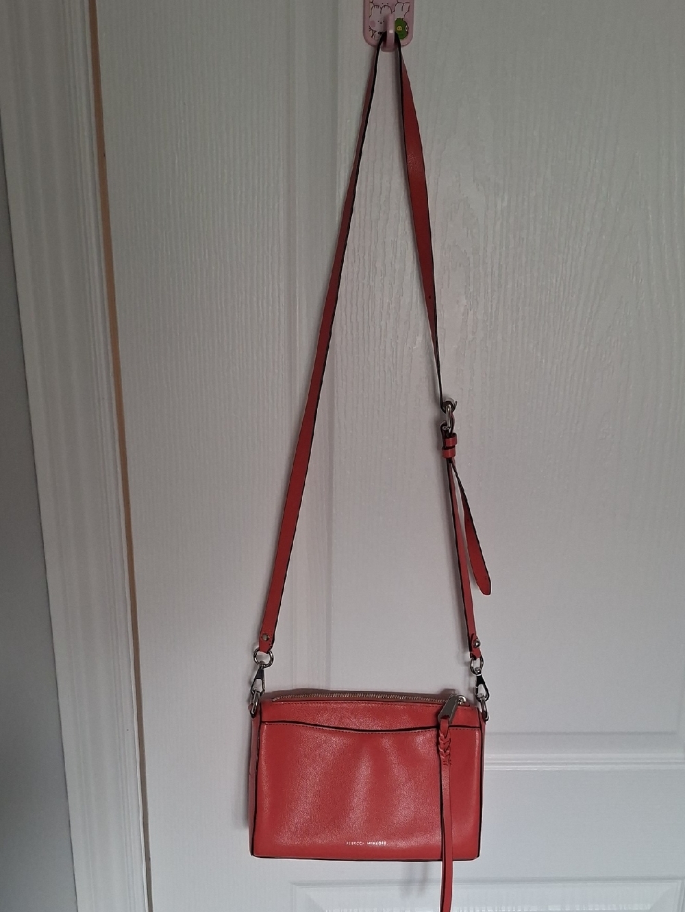 Rebecca Minkoff Coral Leather Crossbody Bag with Silver Hardware
